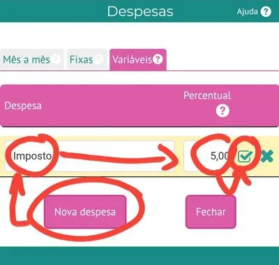 Salvando a despesa variável